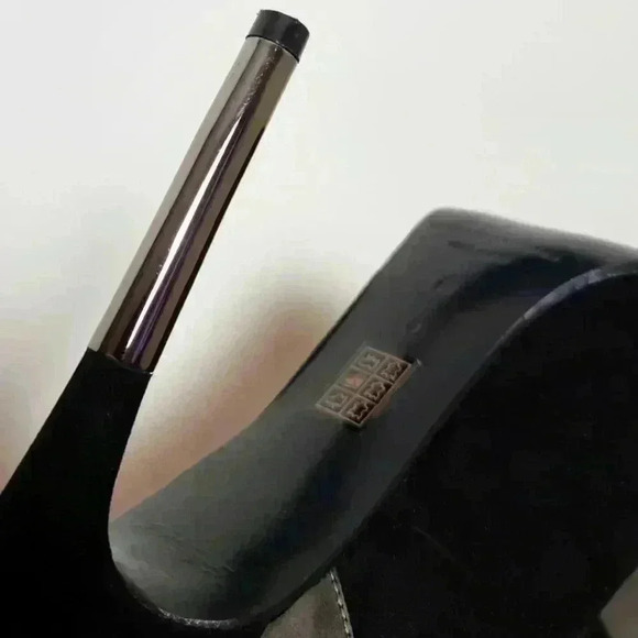 Sigerson Morrison Baladi Suede Patent High Heel Booties Size 8.5 - Picture 12 of 13